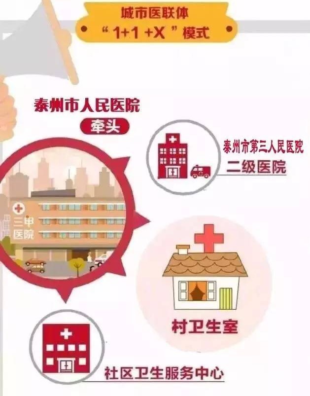泰州市医联体构架图